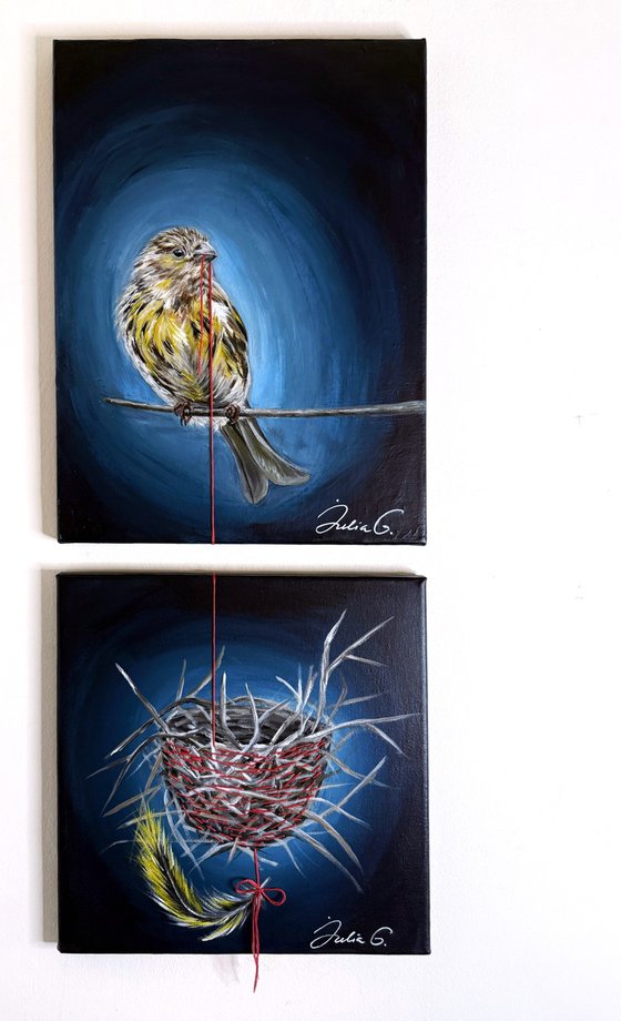 The Invisible Thread (Diptych)