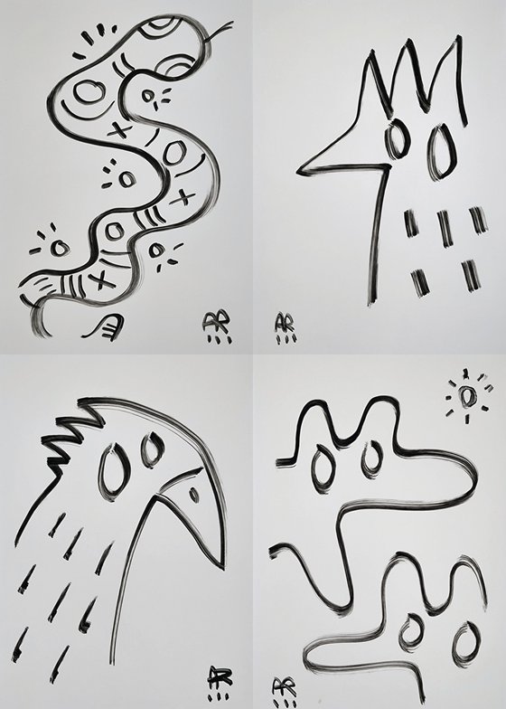 5 DRAWINGS B&W