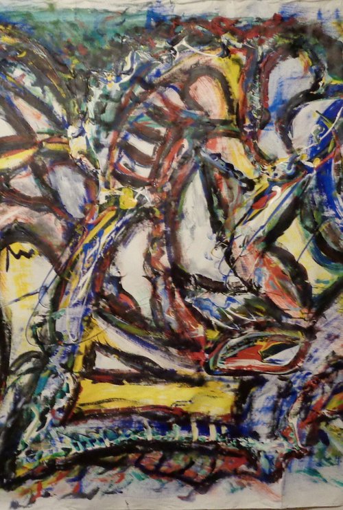 abstrct-painting by Heinz Theuerkauf