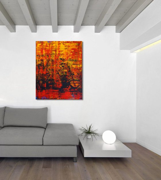 Water In Flames (80 x 100 cm) XL (32 x 40 inches)