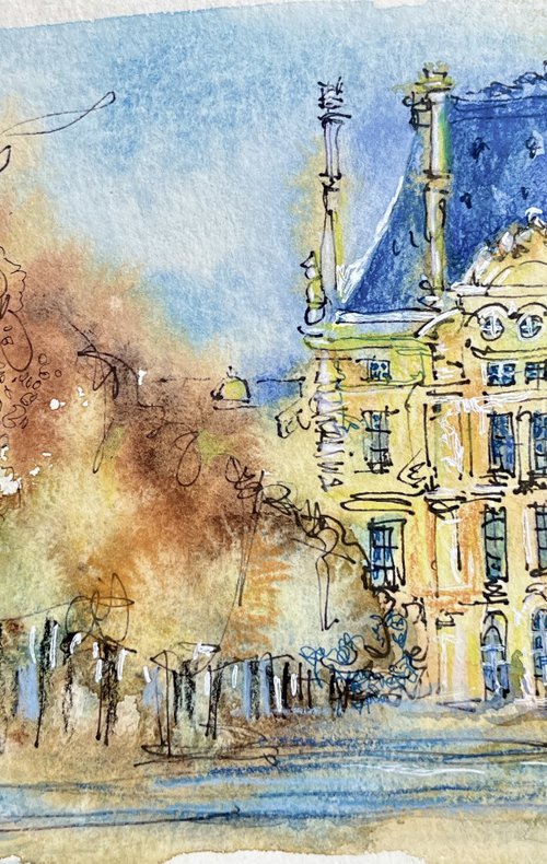 Parisian Sketches#6 by Larissa Rogacheva