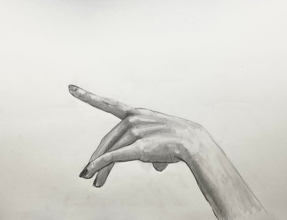 Hand study 18x24”