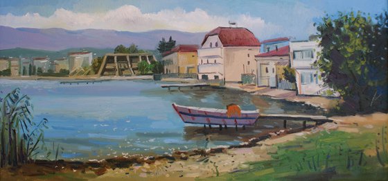 "Spring morning ner the lake"