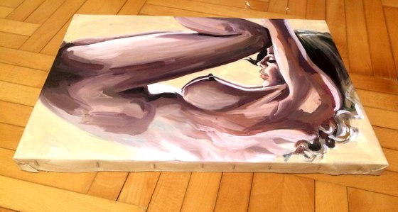 Oil on Canvas Nude 1