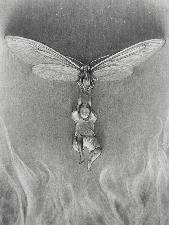 Above the abyss of fire