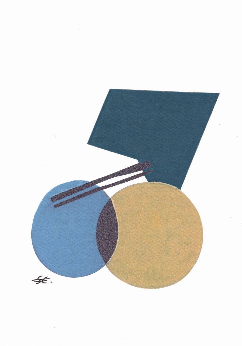 Abstract Acrylic Painting By Carla Sa Fernandes, 8 X 12, Ss7.S1, Original Artwork