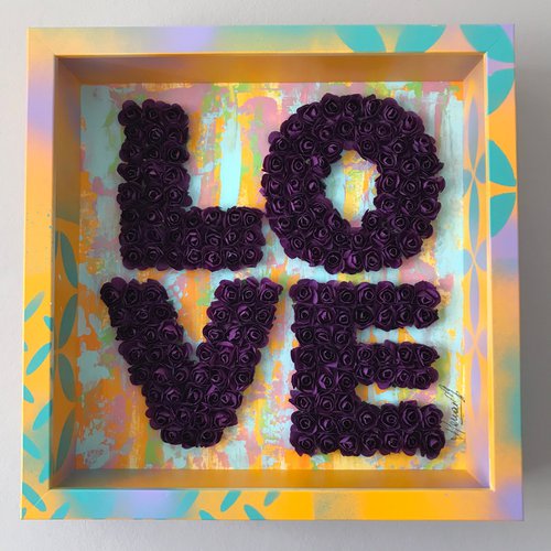 LOVE - Purple by Hernan Reinoso