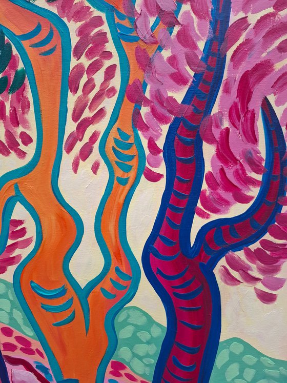 Morning Landscape with Pines III