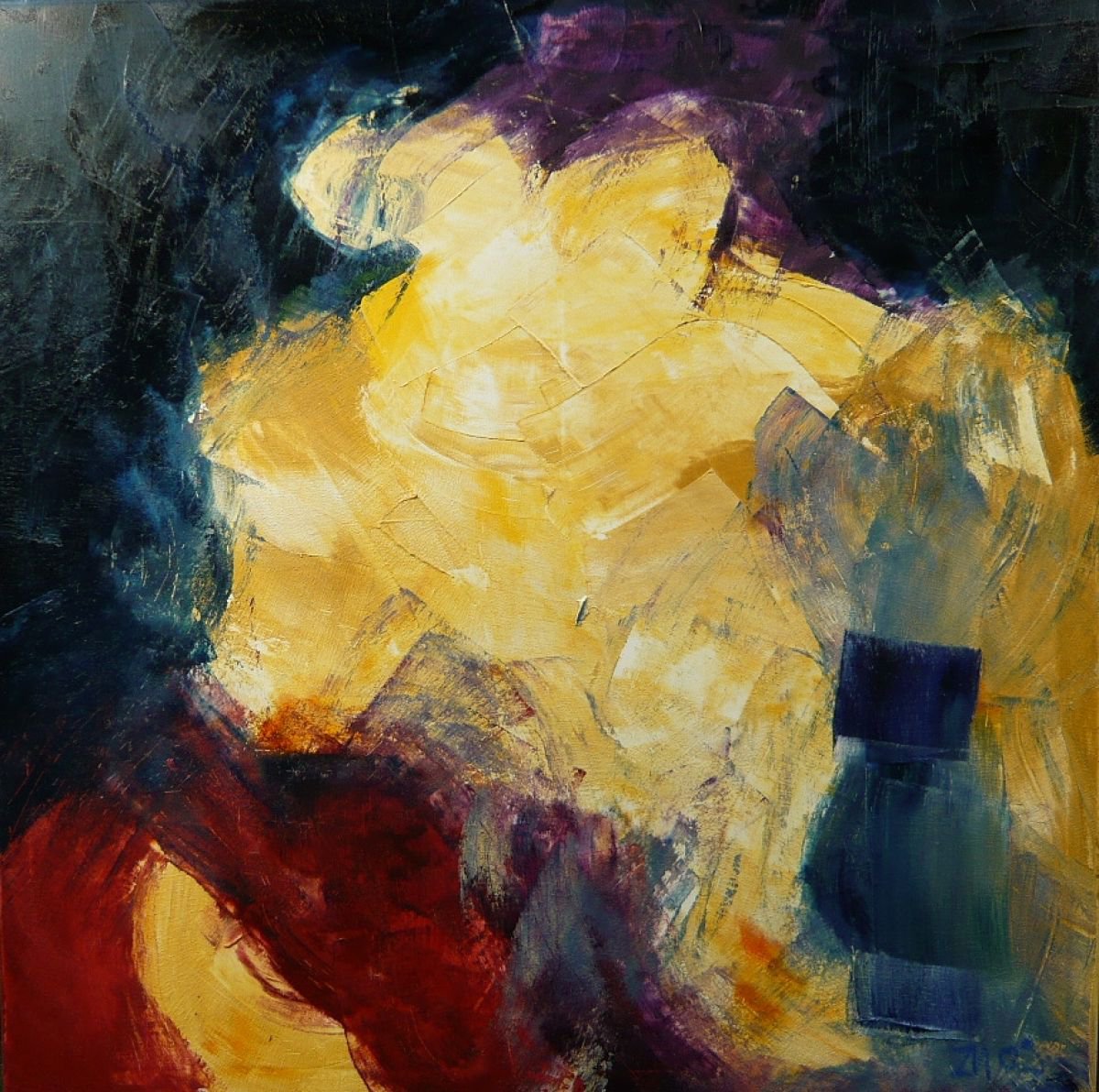 abstract on Canvas by Sonja Zeltner-Muller