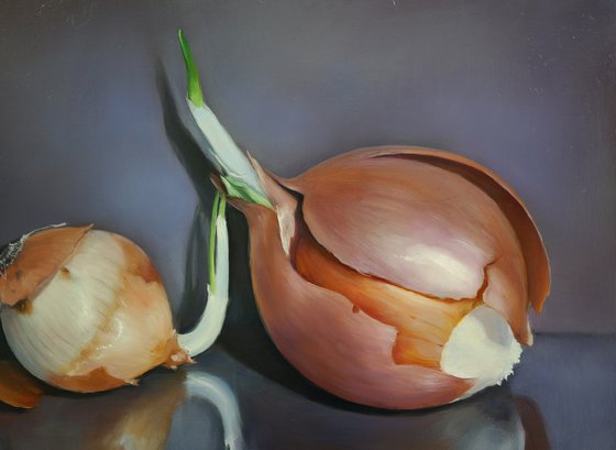 "Still life with onions"