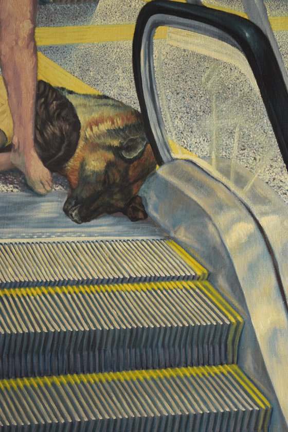 Sleep in the subway.