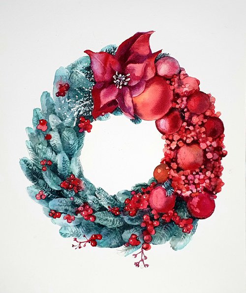 Christmas wreath by Natasha Sokolnikova
