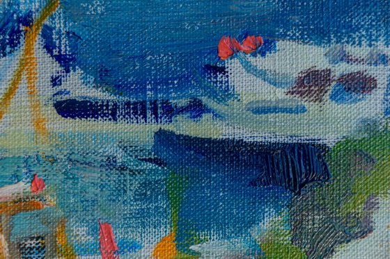 Boats – Original Oil Landscape Painting