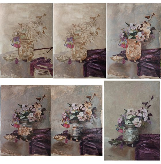 Flowers in an ice bowl