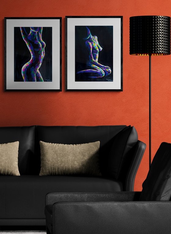 Echoes of the Body. Diptych