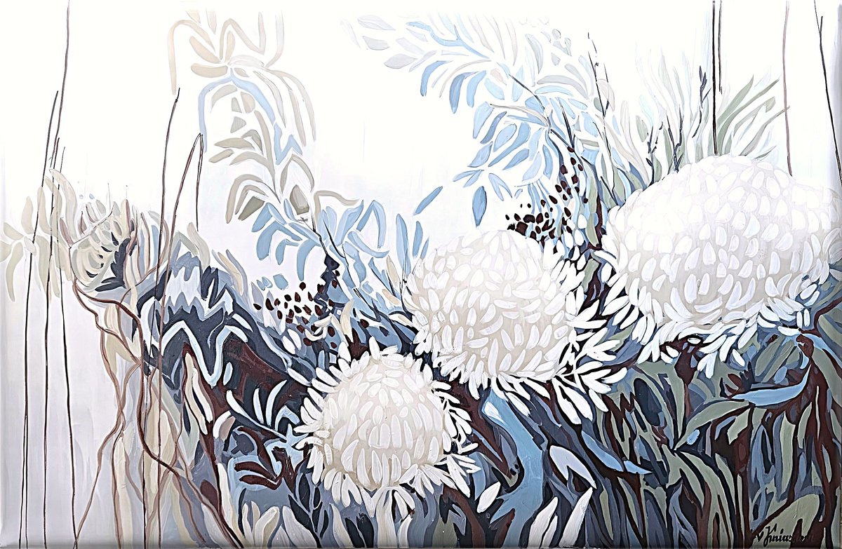  Peonies After Rain By V+V Kniazievi, 63 X 43, Artwork For Sale On Artfinder