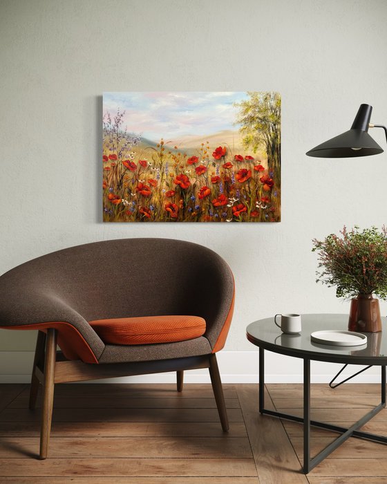 Poppies in the heart