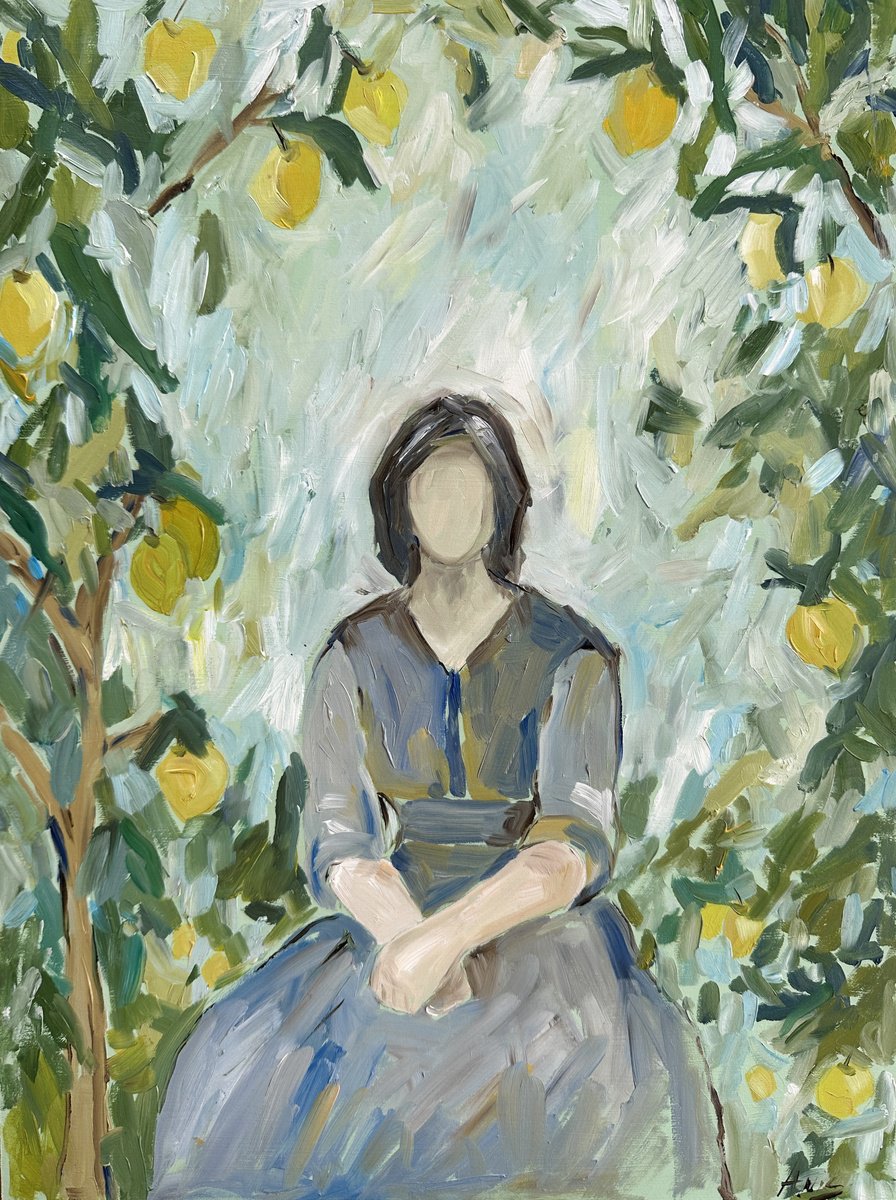 Girl With Lemons By Irina Anis, 12 X 16, Artwork For Sale On Artfinder