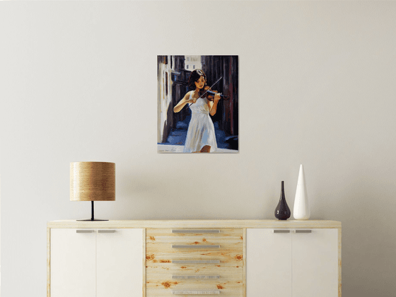 The violin player