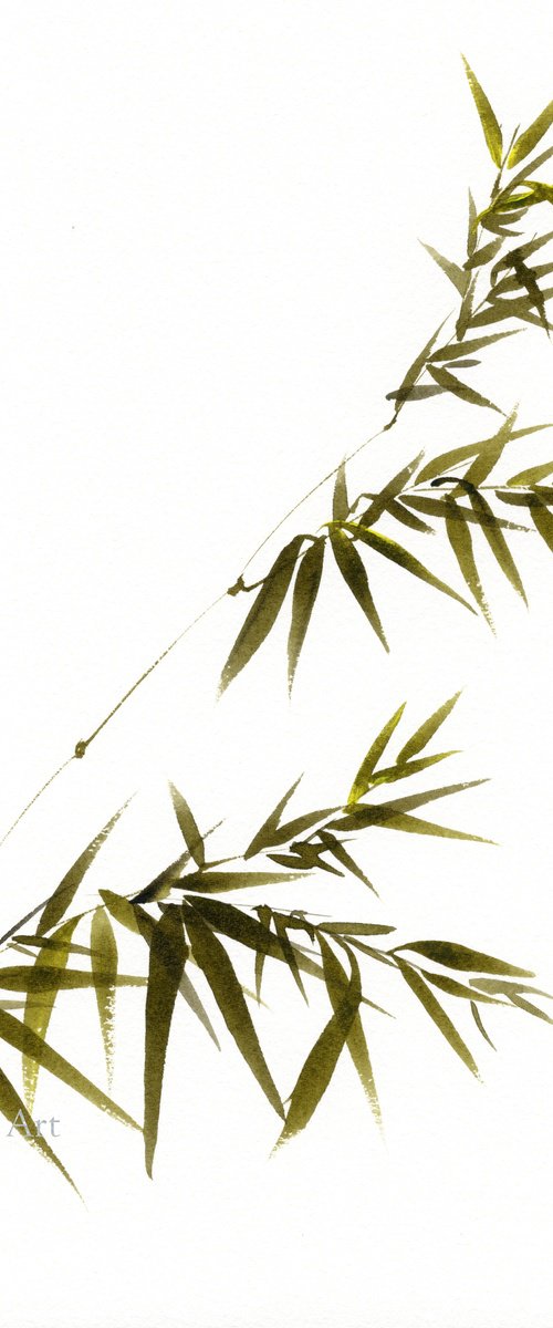 Bamboo in the Wind by Hai Doan