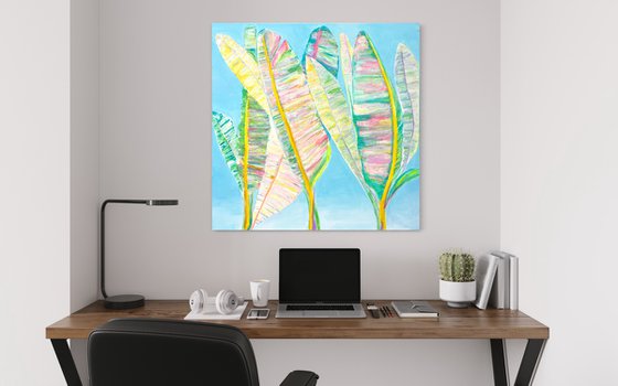 'Rainbow Banana Leaves Study'