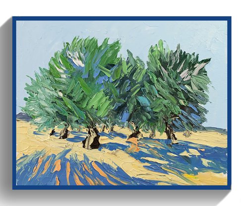 Landscape with Olive trees. by Vita Schagen