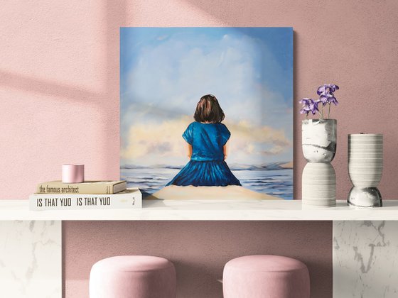 Waiting: Girl on the Pier