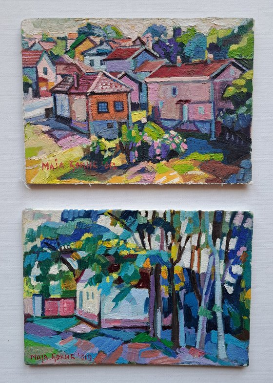 Set of two paintings.20