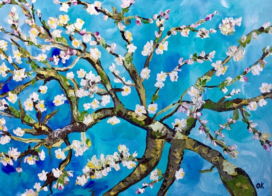 Almond blossom inspired by Vincent Van Gogh