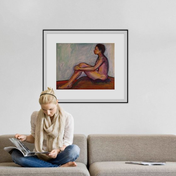 Nude Woman Deep in Thought, Elena