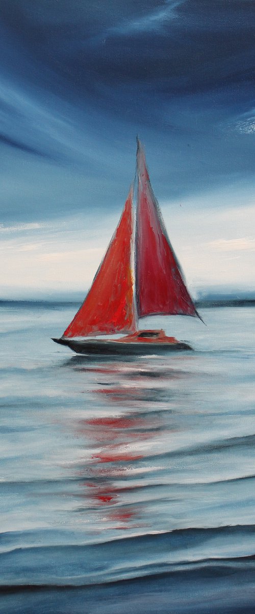 Sailboat by Anastasiia Novitskaya