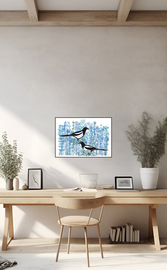 Magpies Two for Joy