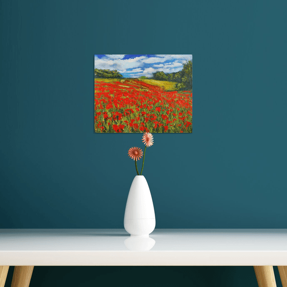 Field of Poppies /  ORIGINAL PAINTING