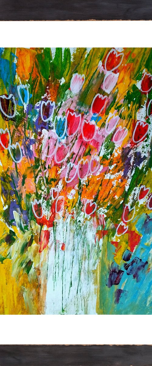 Mixed Tulips III by Jan Rippingham