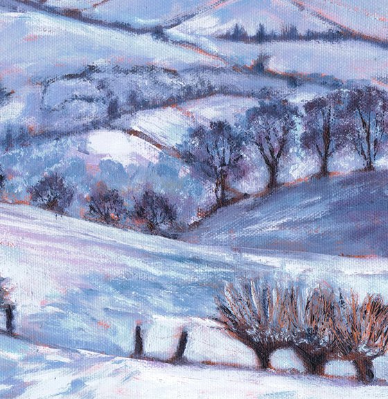 Welsh Hills in Snow