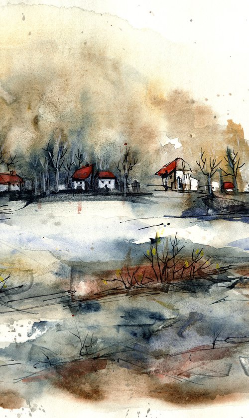 Distant Houses by Aniko Hencz