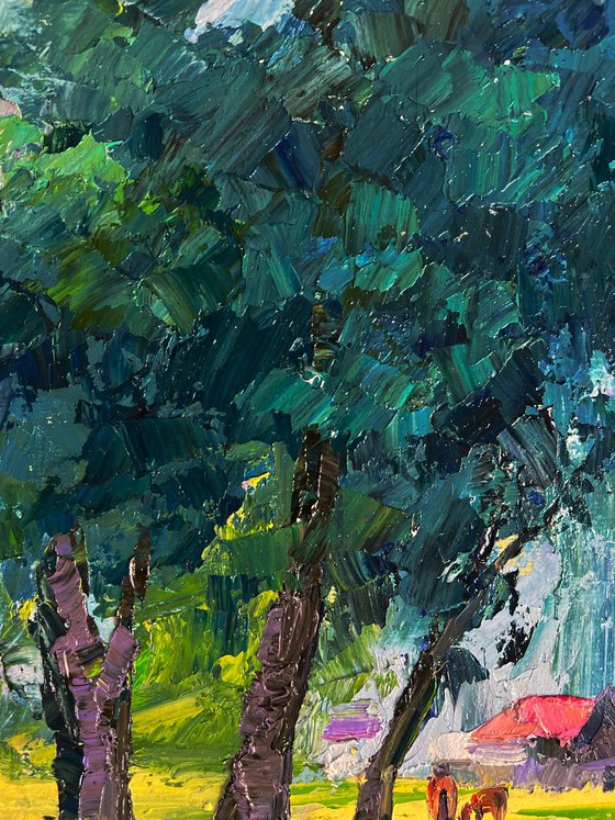 Trees near the Village