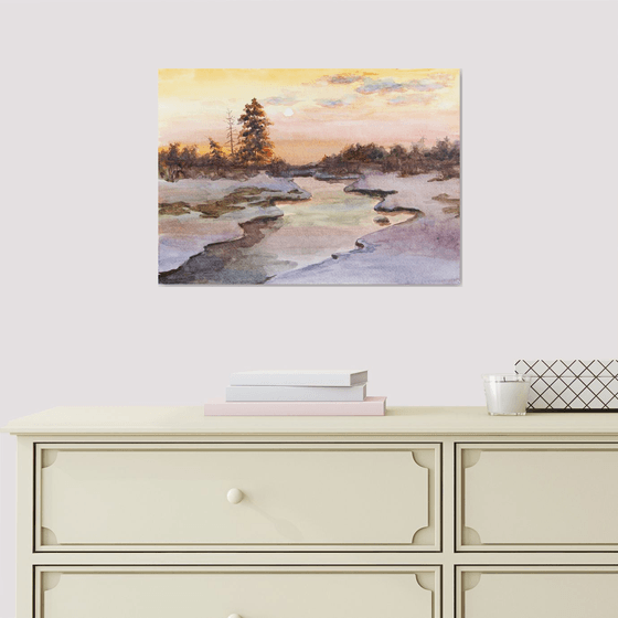 Winter sunset