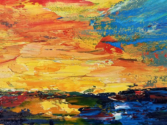 Sunrise Delights -  a semi abstract seascape