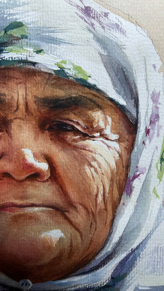 "Whispers of Time: The Central Asian Mother"