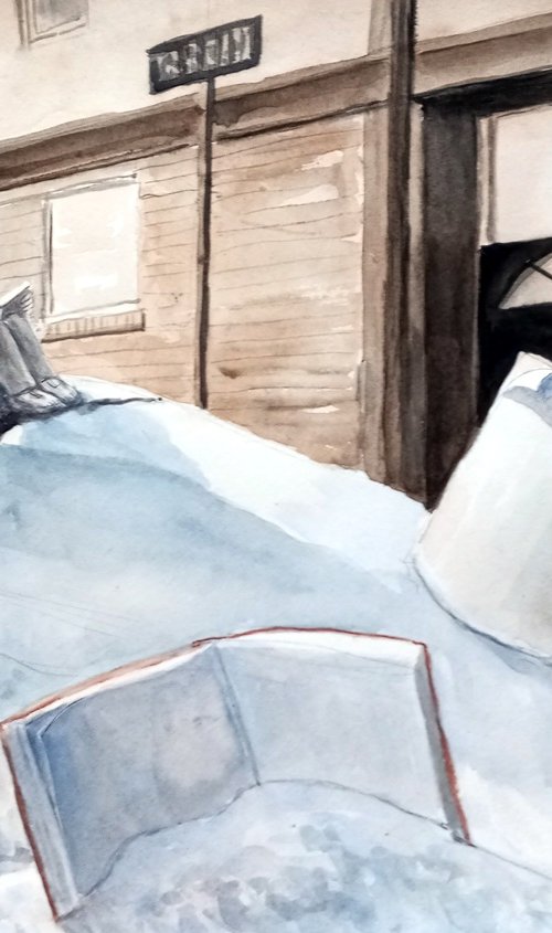 Snow reader by paolo beneforti