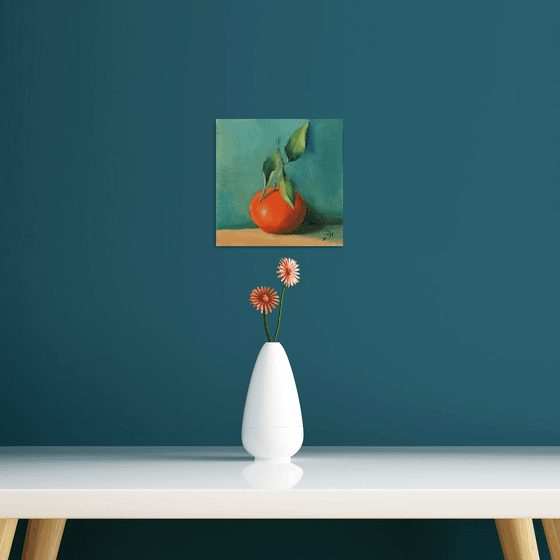 An Orange, still life painting