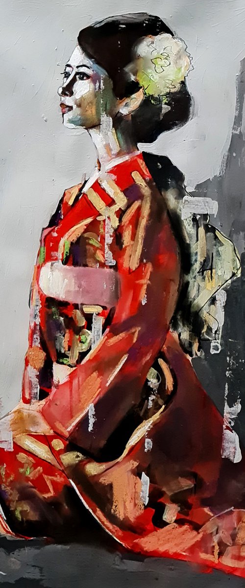 red kimono 7-29-23 by Thomas Donaldson