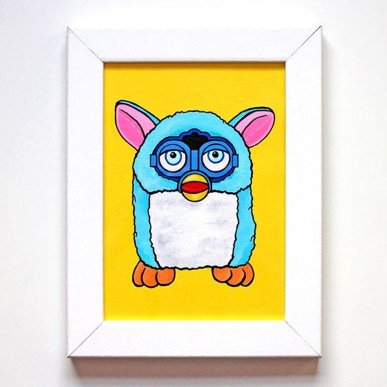 Furby Toy A5 Pop Art Painting