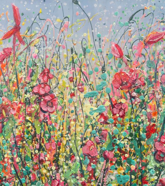 Wildflower Symphony Textured Palette Knife