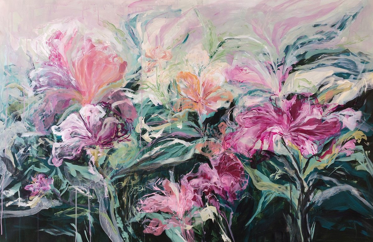  Garden Of Dreams 10. Luminous Layers By Katia Solodka, 55 X 35, Artwork For Sale On Artfinder