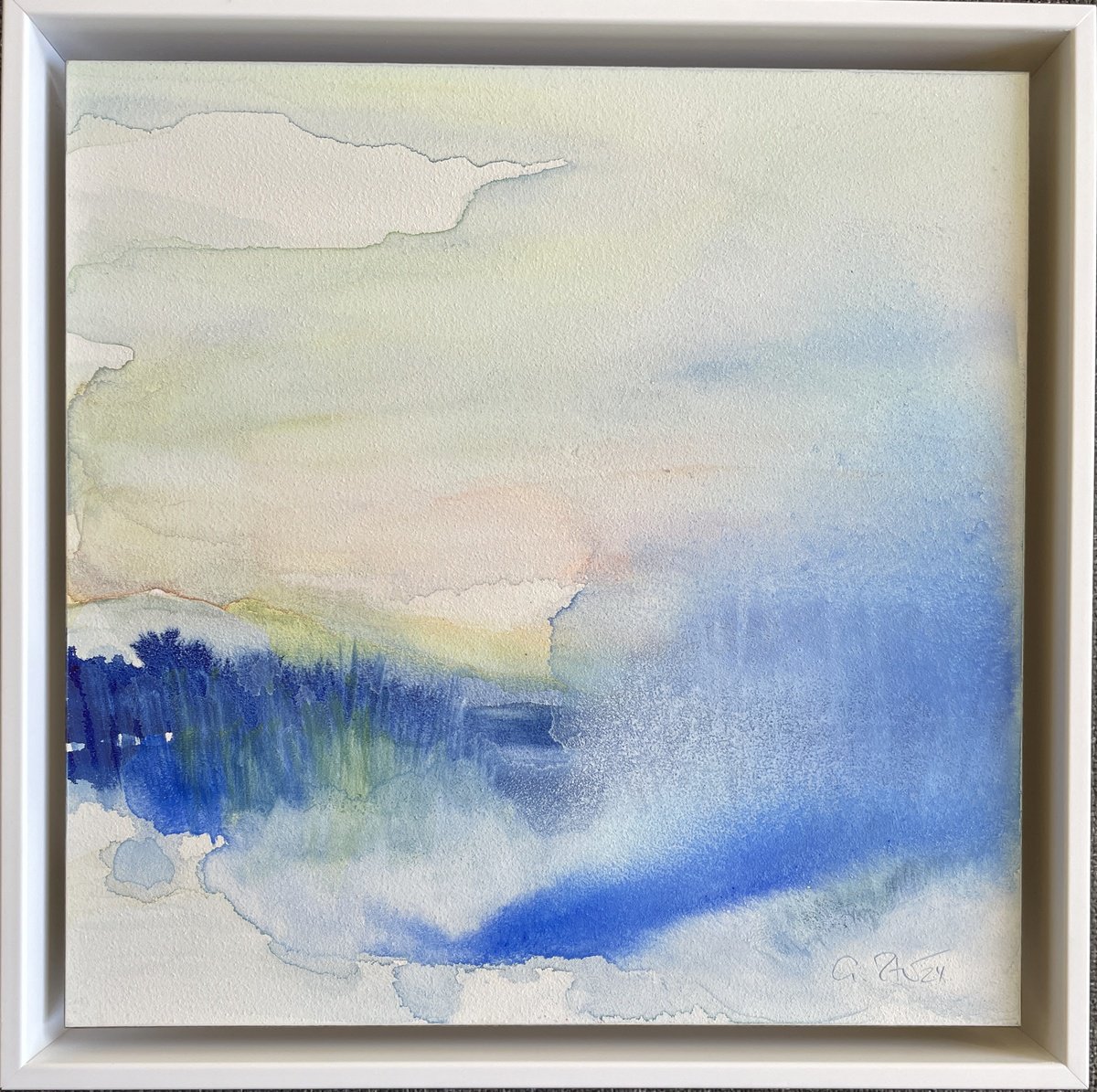 Abstract Watercolour , Infinity Ii By Gesa Reuter, 9 X 9, Artwork For Sale On Artfinder