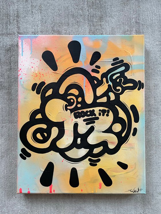 The Radiant Rock'n'roll Baby (inspired by Keith Haring)