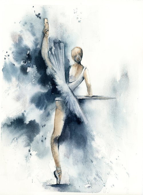 Ballerina in Blue n.5 by Sophie Rodionov