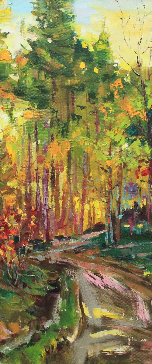 "Forest road" by Alisa Onipchenko-Cherniakovska